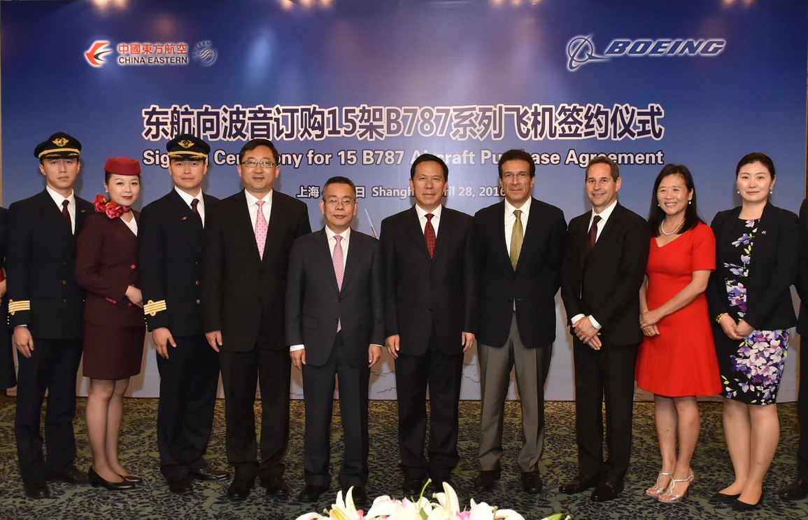 中国东方航空订购15架787-9梦想飞机